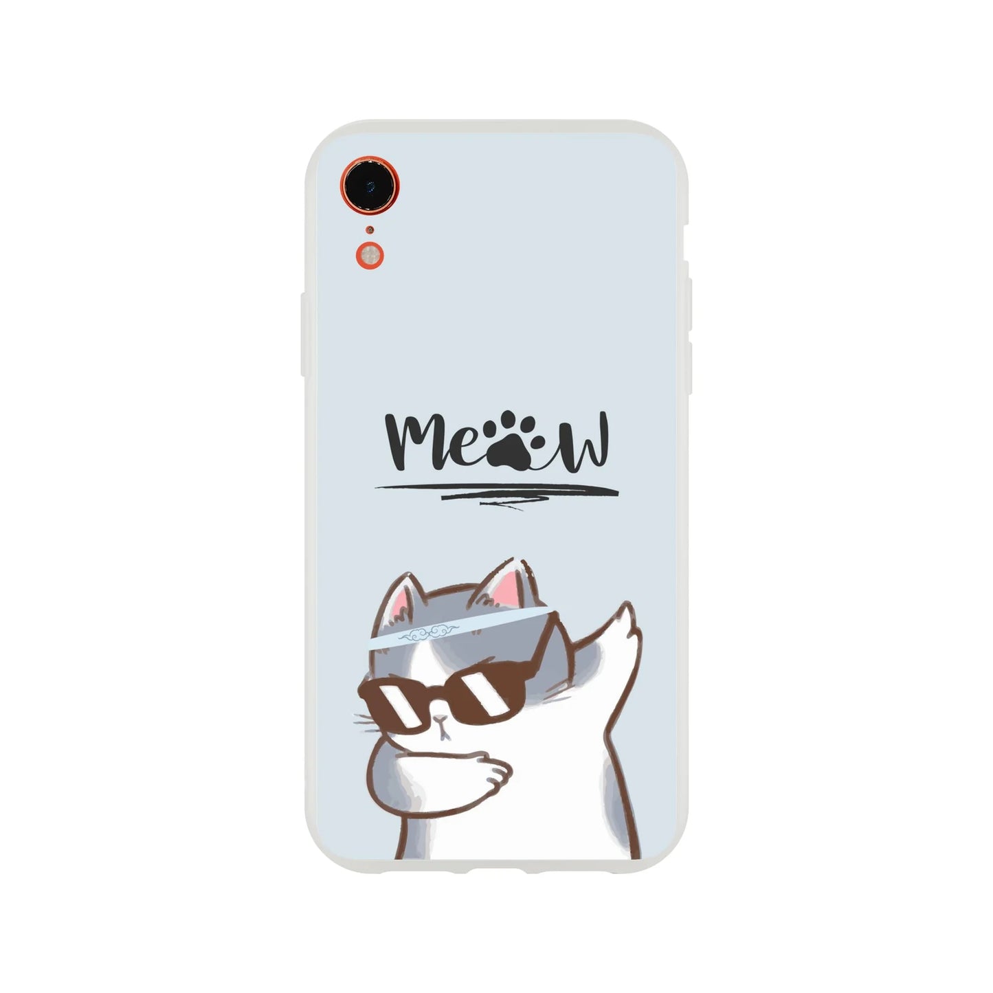 Meow Cat Dab Flexi Case Cover - For iPhone