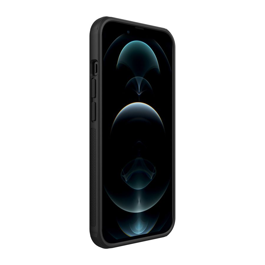 Nillkin Super Frosted Shield Pro Black Case (Logo Cutout) - For iPhone 13 Pro - mosaccessories