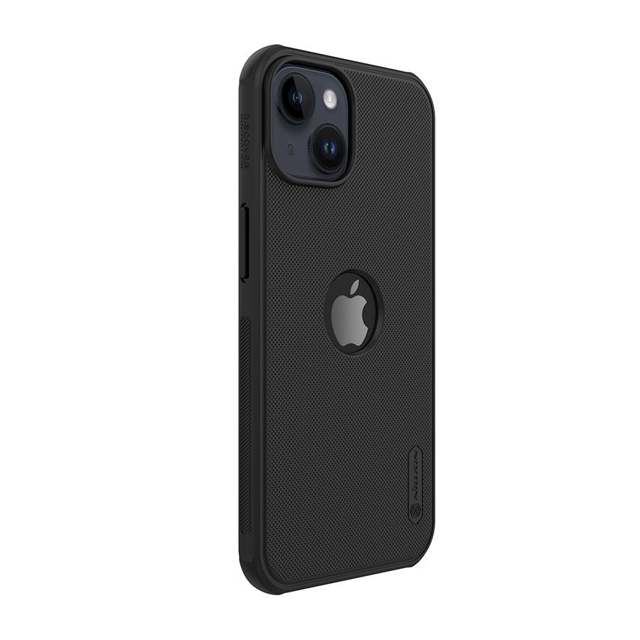 Nillkin Super Frosted Shield Pro Black Case (Logo Cutout) - For iPhone 14 - mosaccessories