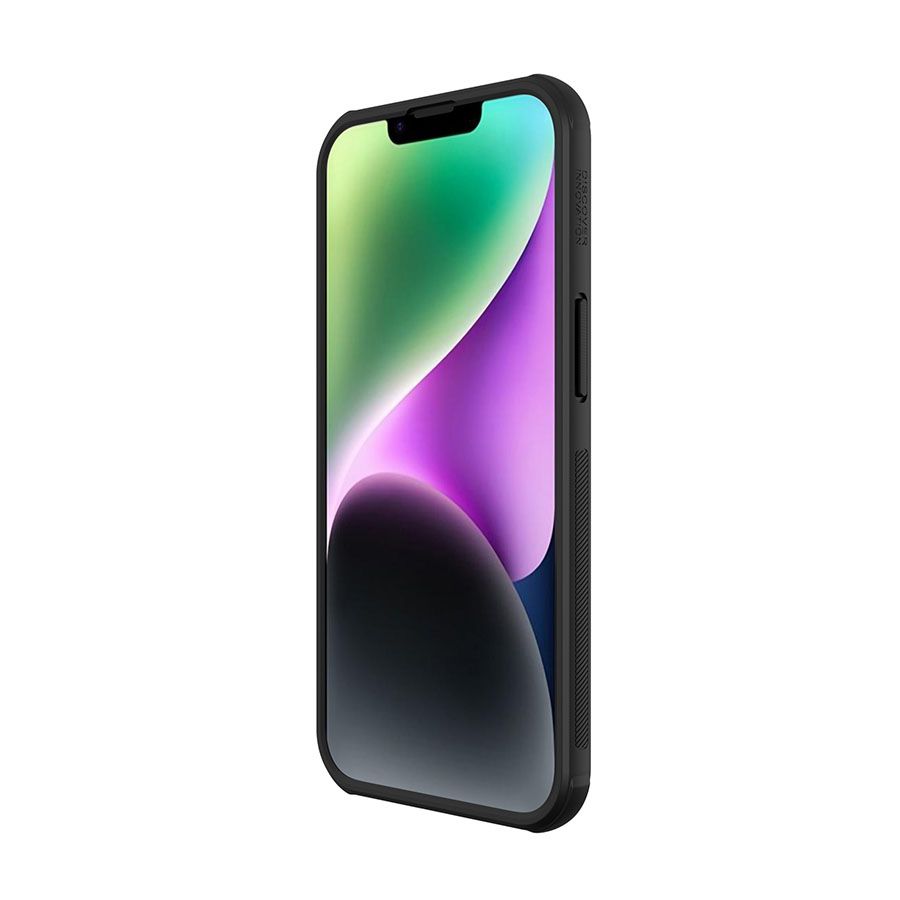 Nillkin Super Frosted Shield Pro Black Case (Logo Cutout) - For iPhone 14 Plus - mosaccessories