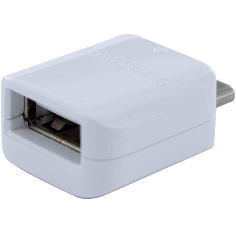 Samsung OTG Type C to USB 2.0 Adapter - White - mosaccessories