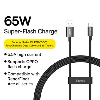 Baseus USB-C to USB-C 65W Flash Charging Data Cable 1M