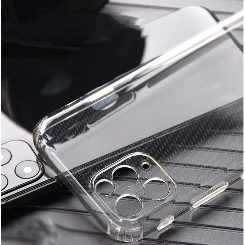 Soft TPU Clear Case with Dust Plug - For iPhone 15