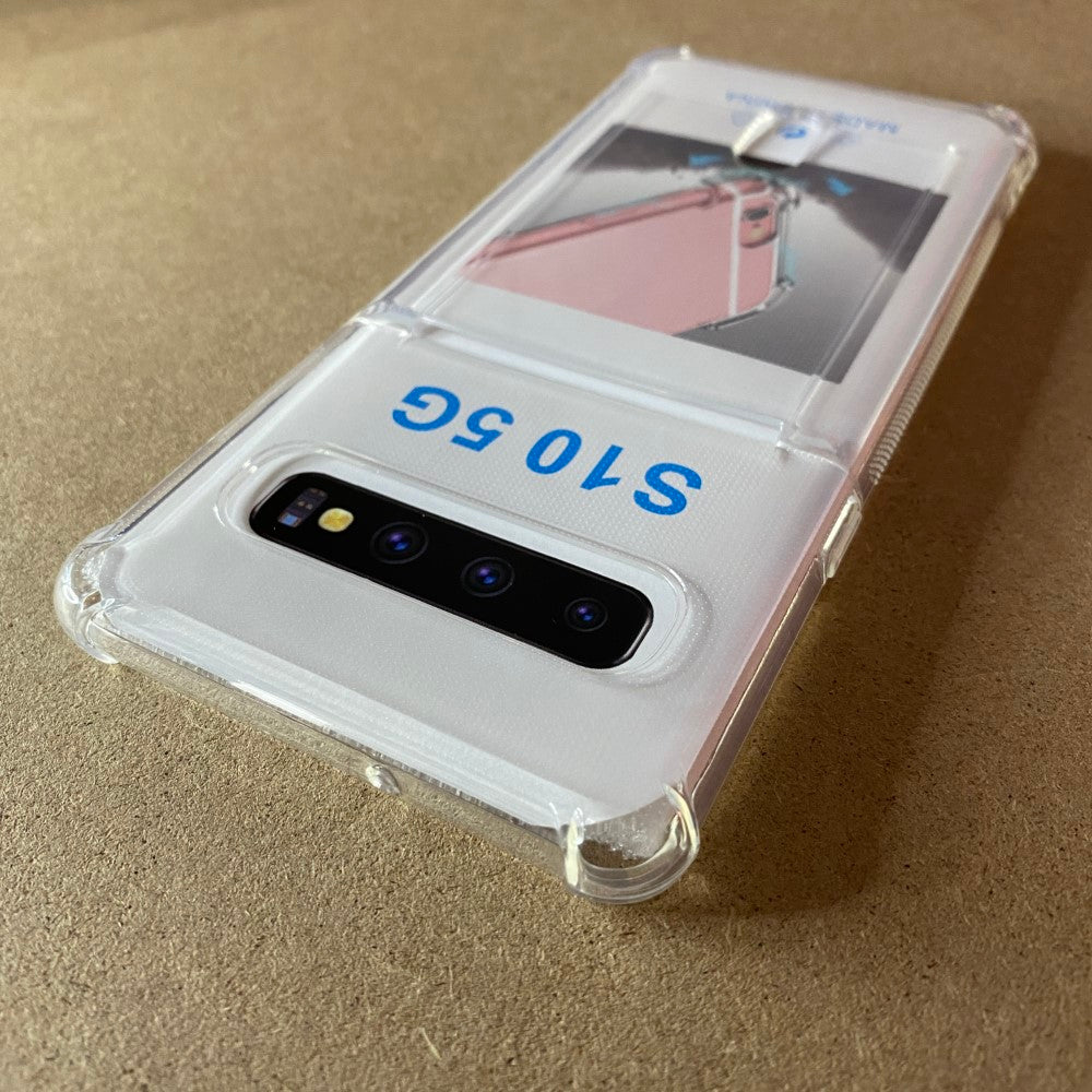 Soft TPU Clear Case With Card Slot - For Samsung S10 5G at MosAccessories.co.uk