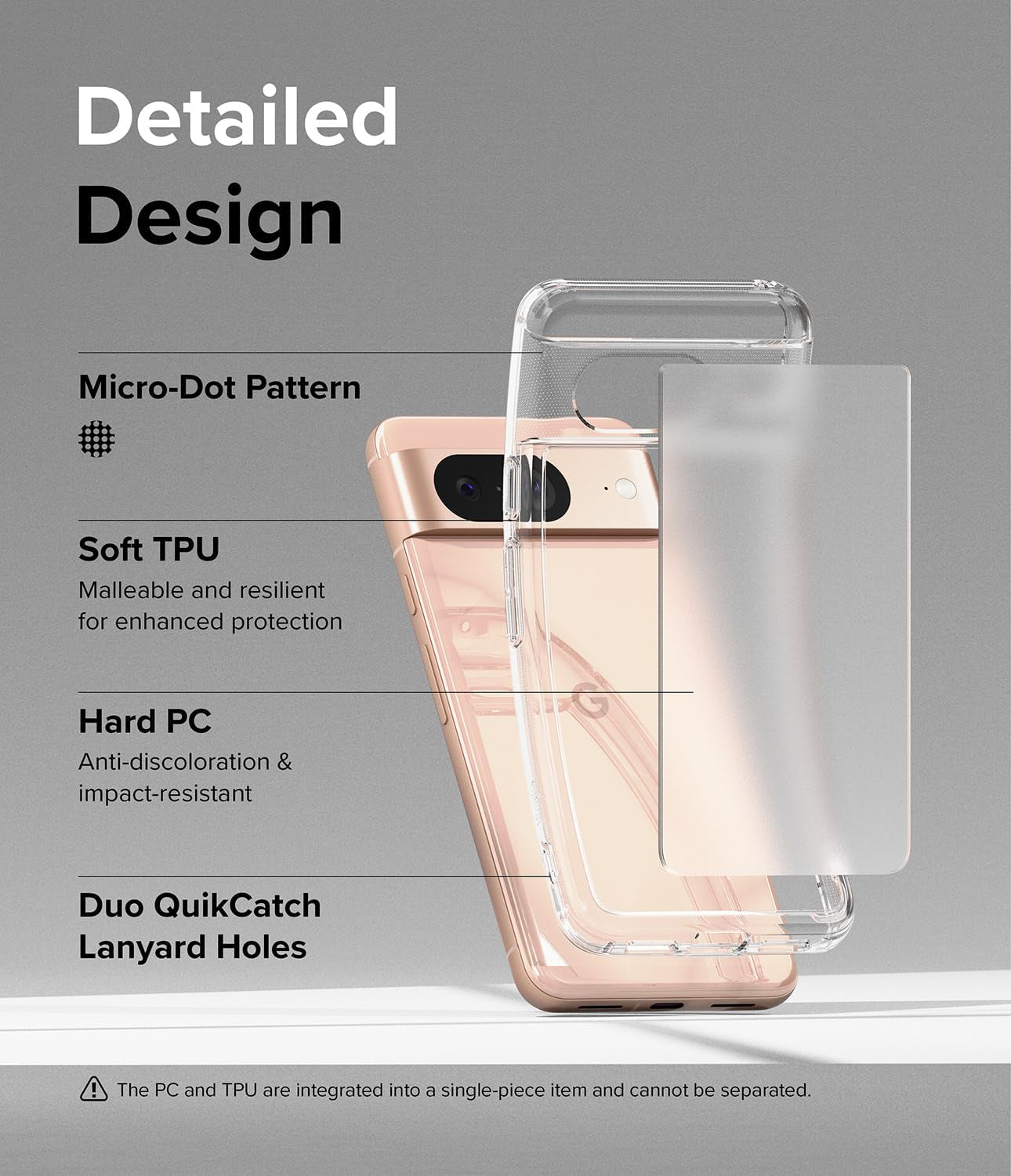Ringke Fusion Clear Case - For Google Pixel 8