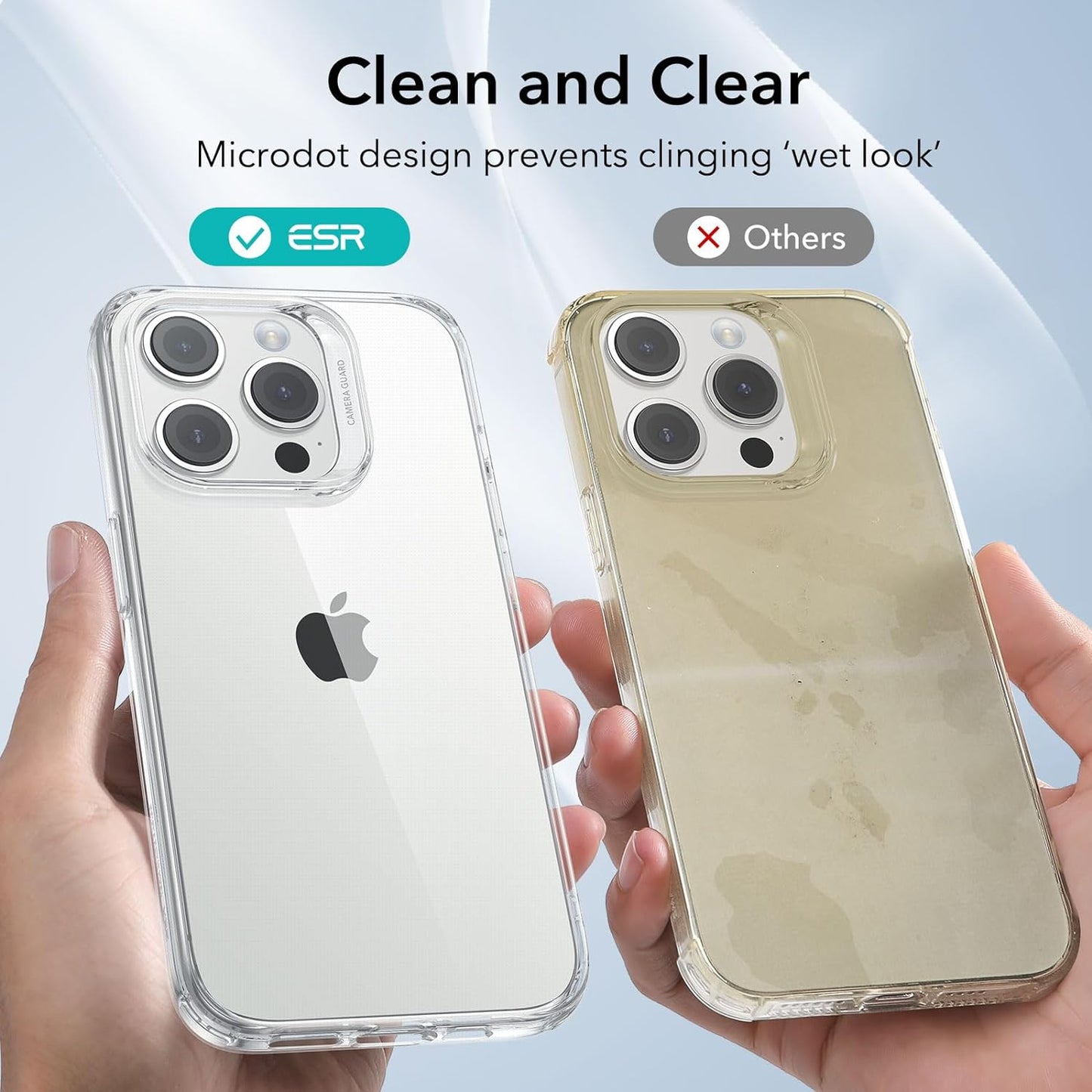 ESR Zero Series Clear Shockproof TPU Case - For iPhone 15 Pro - mosaccessories