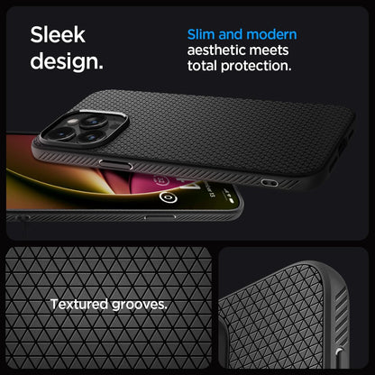 Spigen Liquid Air Matte Black Case - For iPhone 15 Pro
