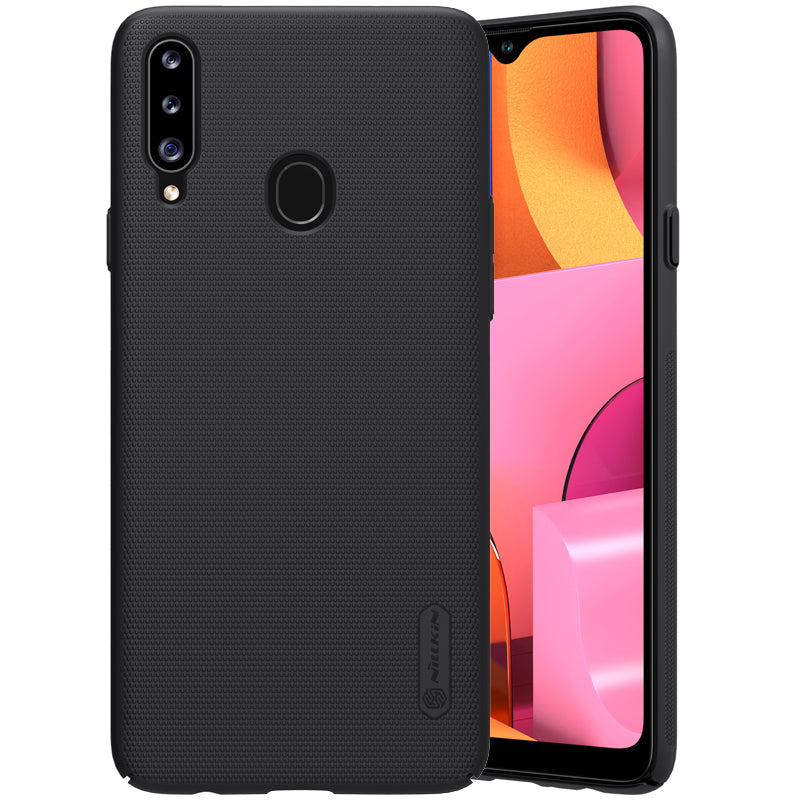 Nillkin Super Frosted Shield Hard Black Case - For Samsung Galaxy A20s - mosaccessories