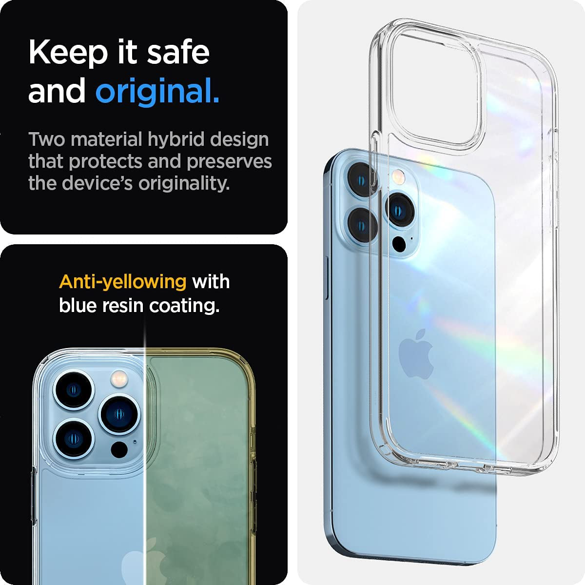 Spigen Ultra Hybrid Shockproof Case - For iPhone 13 Pro Max - mosaccessories