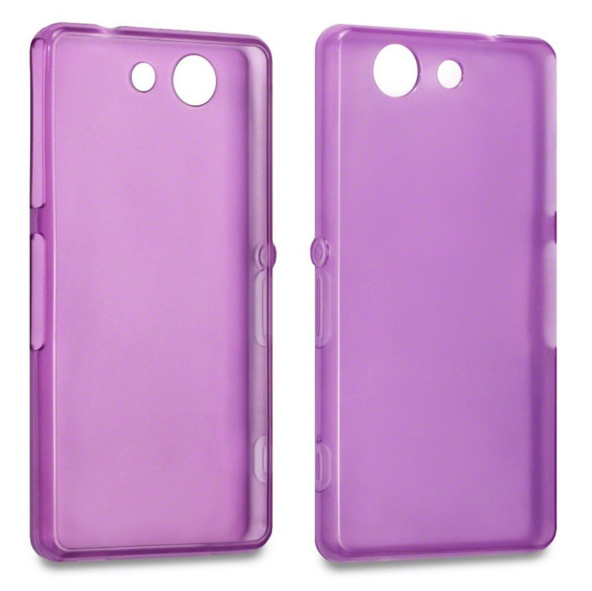 Qubits TPU Gel Purple Case - For Sony Xperia Z3 Compact - mosaccessories