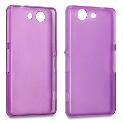 Qubits TPU Gel Purple Case - For Sony Xperia Z3 Compact - mosaccessories