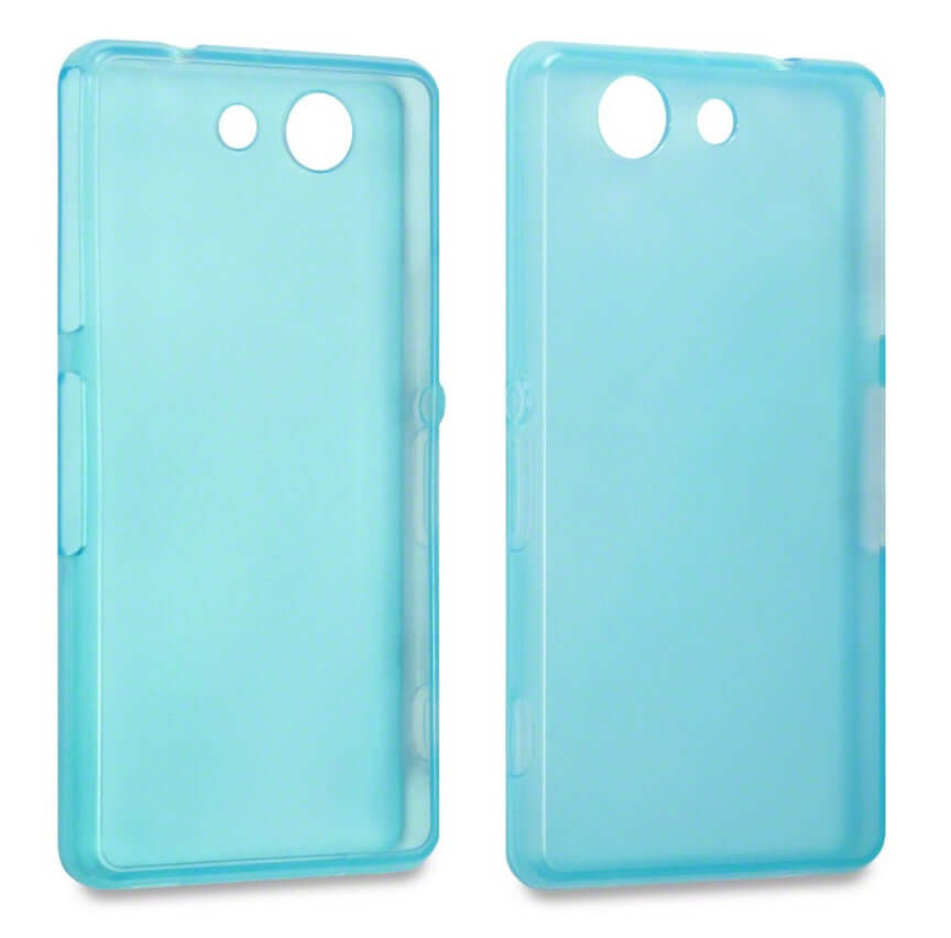 Qubits TPU Gel Blue Case - For Sony Xperia Z3 Compact - mosaccessories