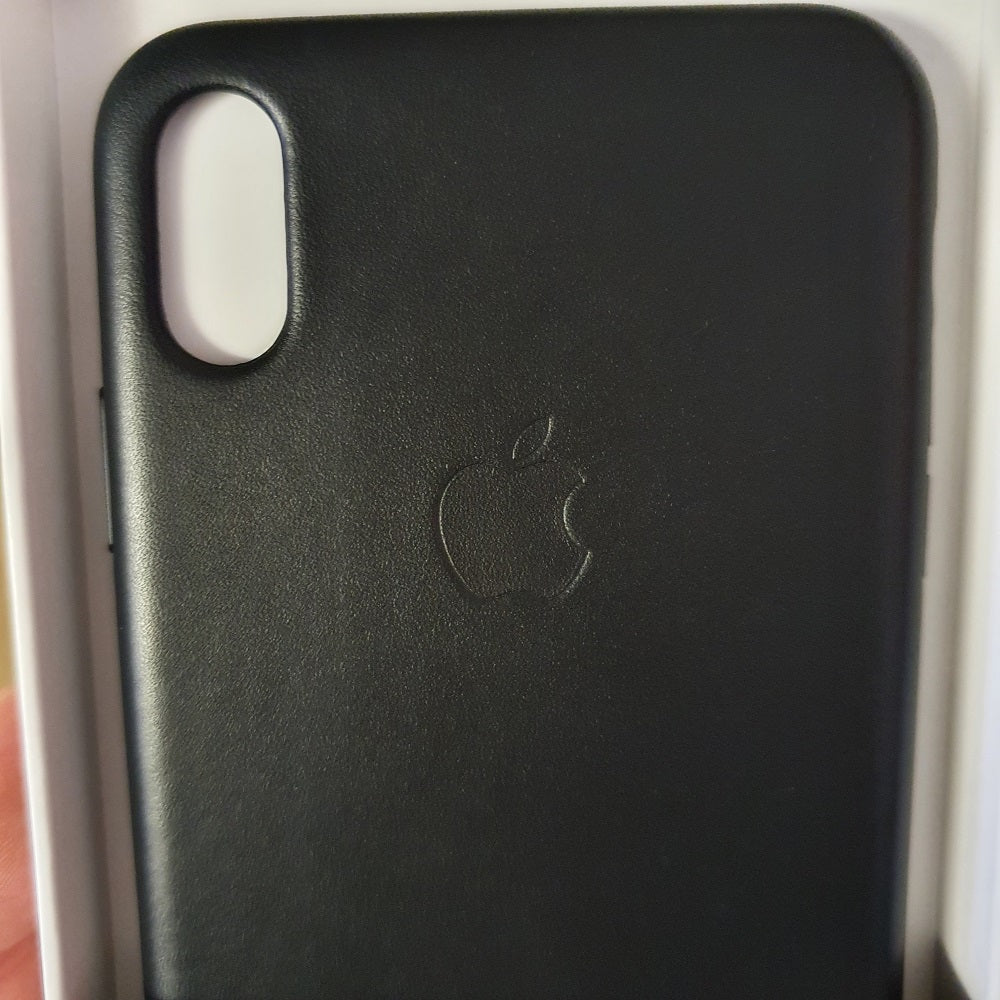 Apple Leather Black Case - For iPhone Xs Max - mosaccessories