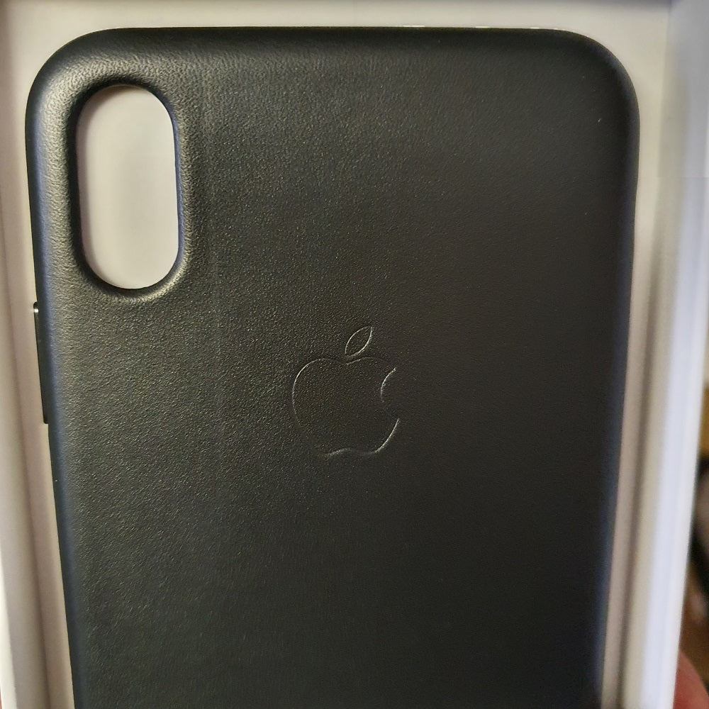 Apple Leather Black Case - For iPhone Xs Max - mosaccessories