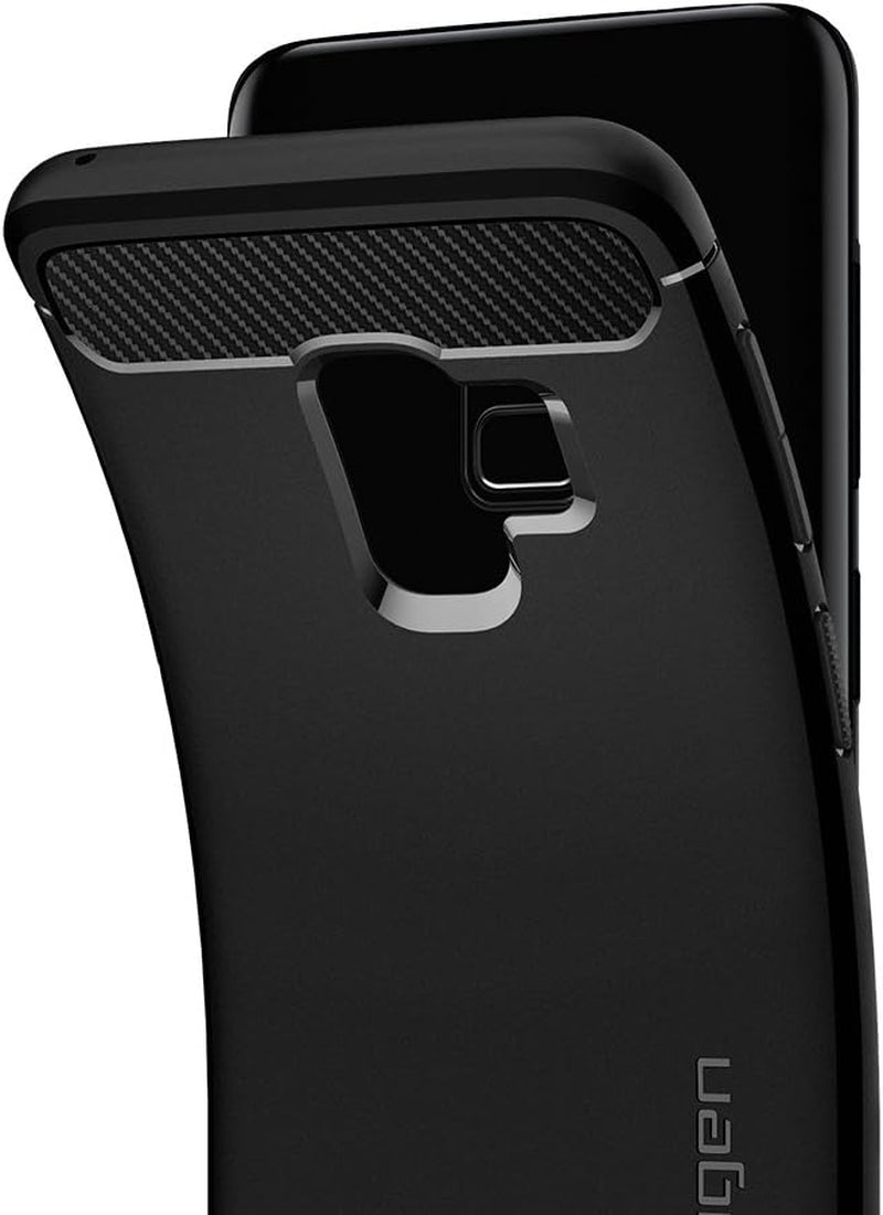 Spigen Rugged Armor Matte Black Case - For Samsung Galaxy S9 - mosaccessories