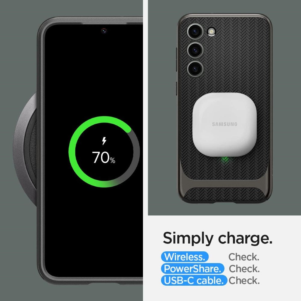 Spigen Neo Hybrid Gunmetal Case - For Samsung Galaxy S23