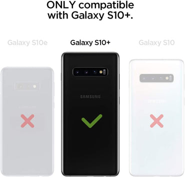 Spigen Rugged Armor Matte Black Case - For Samsung Galaxy S10+ - mosaccessories