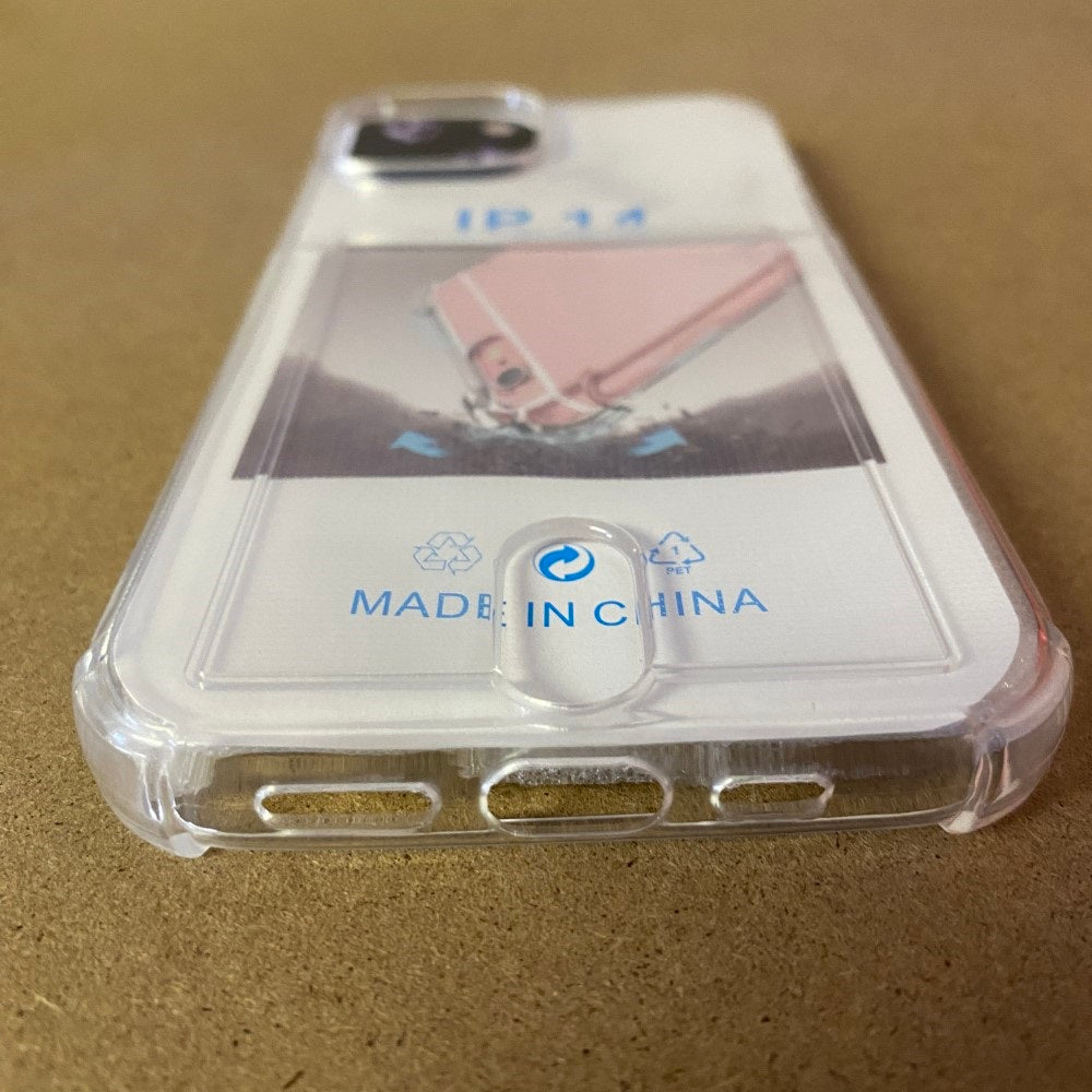 Soft TPU Clear Case With Card Slot - For IPhone 14 - mosaccessories