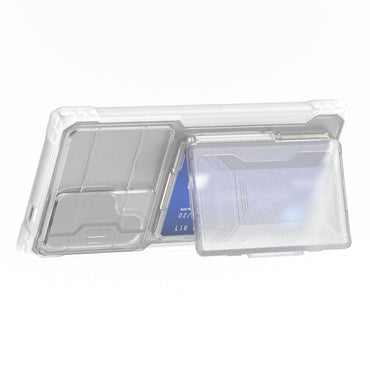 GKK Lens Protection Case Card Slot Kickstand Clear Phone Cover - For Samsung Galaxy S24 Ultra