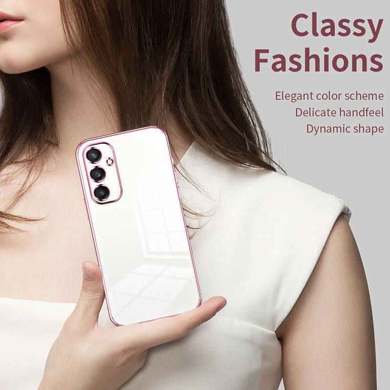 Electroplating Case Anti-Fall TPU Purple Phone Cover - For Samsung Galaxy S24