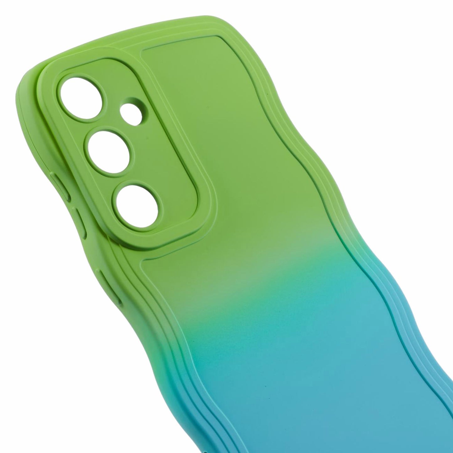 JTW Series Green/Baby Blue Phone Case Gradient Dual Colour TPU Cover - For Samsung Galaxy S24