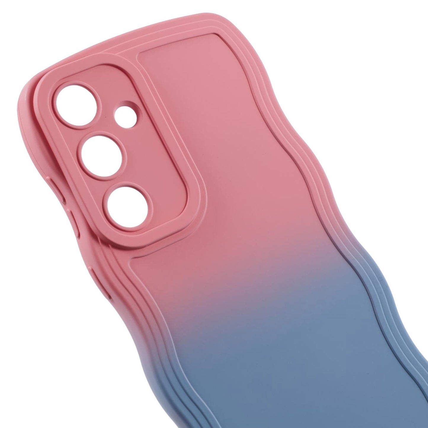 JTW Series Pink/Sky Blue Phone Case Gradient Dual Colour TPU Cover - For Samsung Galaxy S24