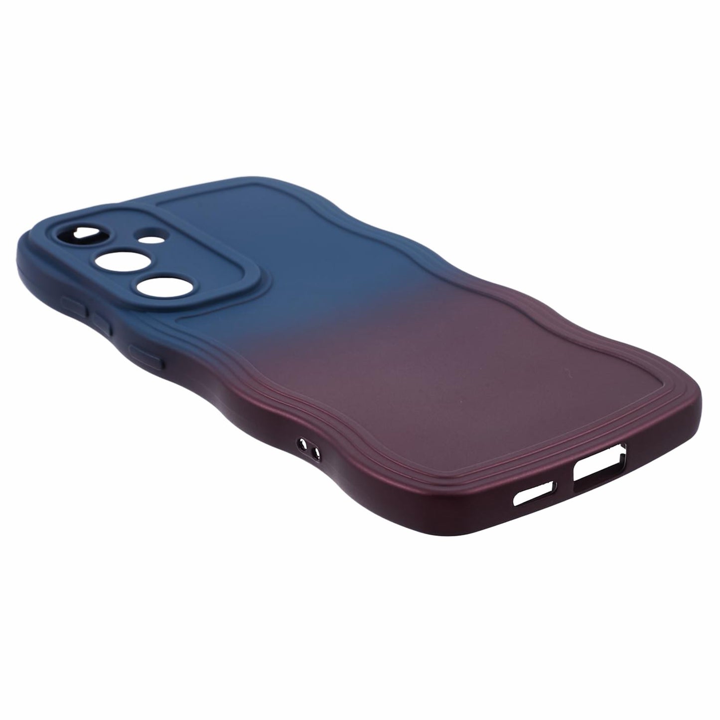 JTW Series Sapphire/Dark Purple Phone Case Gradient Dual Colour TPU Cover - For Samsung Galaxy S24