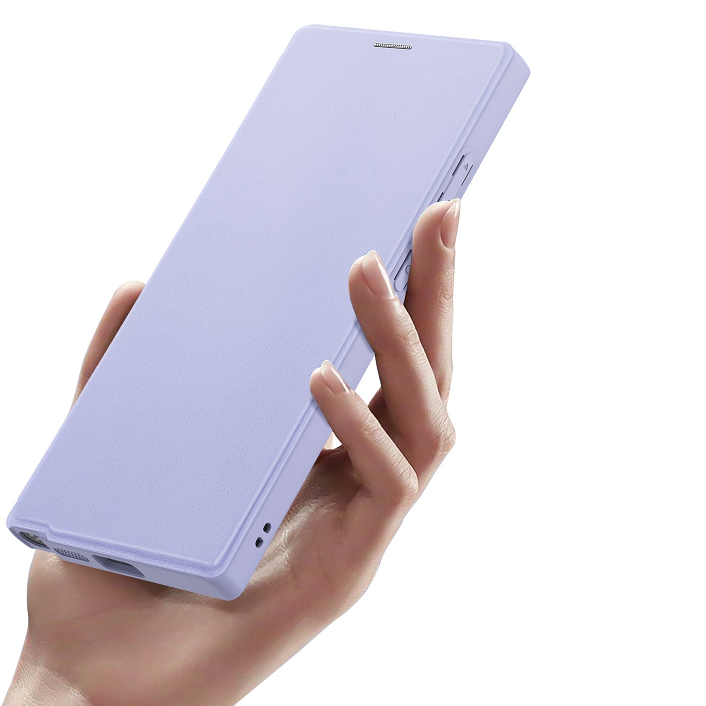 DUX DUCIS Skin X Pro Cell Phone Case Magnetic Ring Kickstand Purple Cover - For Samsung Galaxy S24 Ultra