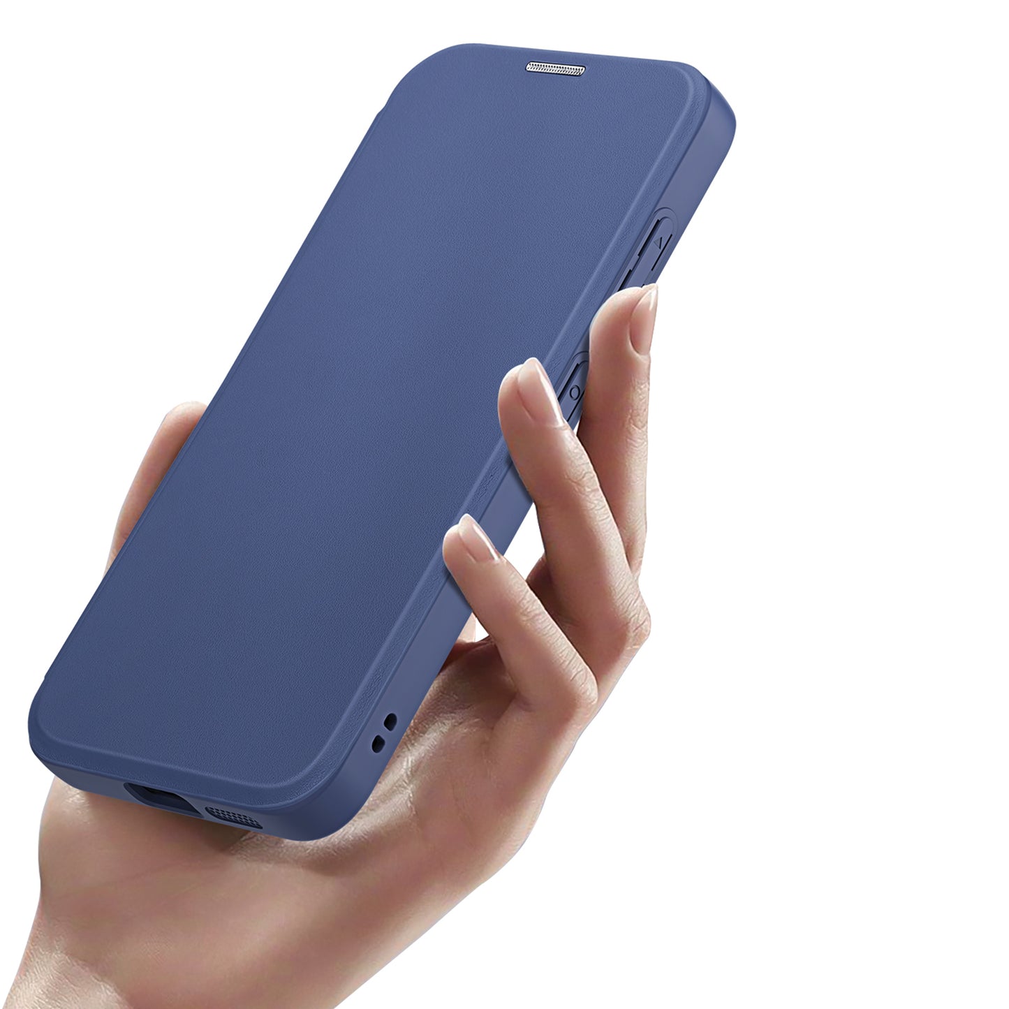 DUX DUCIS Skin X Pro Case RFID Ring Kickstand Blue Cover Compatible with MagSafe - For Samsung Galaxy S24