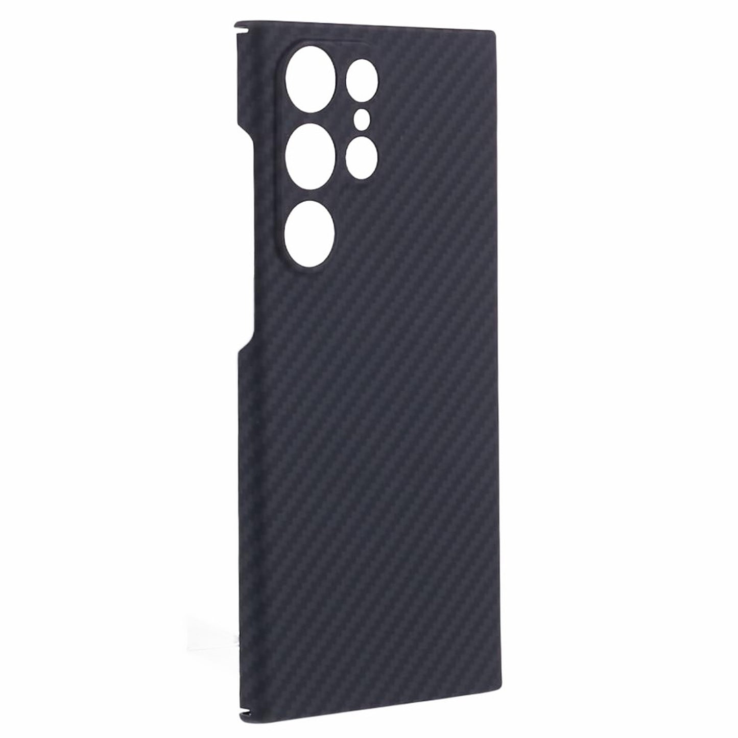 Aramid Fiber Case Slim 1500D Carbon Fiber Texture Black Phone Cover - For Samsung Galaxy S24 Ultra