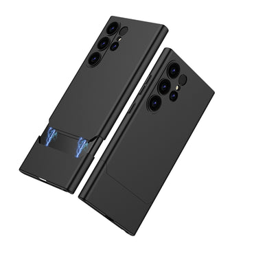 GKK Black Phone Case Contrast Colour Detachable Magnetic PC Cover - For Samsung Galaxy S24 Ultra