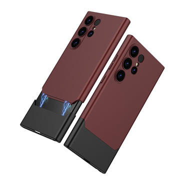 GKK Red/Black Phone Case Contrast Colour Detachable Magnetic PC Cover - For Samsung Galaxy S24 Ultra