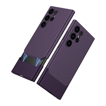 GKK Purple Phone Case Contrast Colour Detachable Magnetic PC Cover - For Samsung Galaxy S24 Ultra