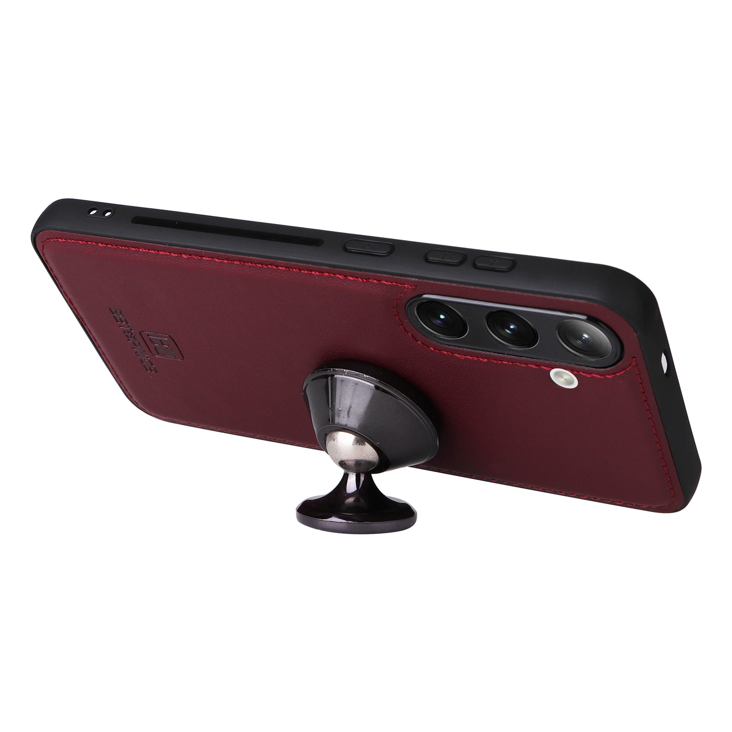 BETOPNICE Leather Case Wallet Detachable 2-in-1 Wine Red Phone Cover - For Samsung Galaxy S24+