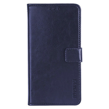 IDEWEI Dark Blue Leather Case Crazy Horse Phone Wallet Stand - For Samsung Galaxy S24