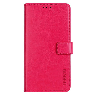 IDEWEI Rose Leather Case Crazy Horse Leather Folio Flip Phone Wallet - For Samsung Galaxy S24 Ultra