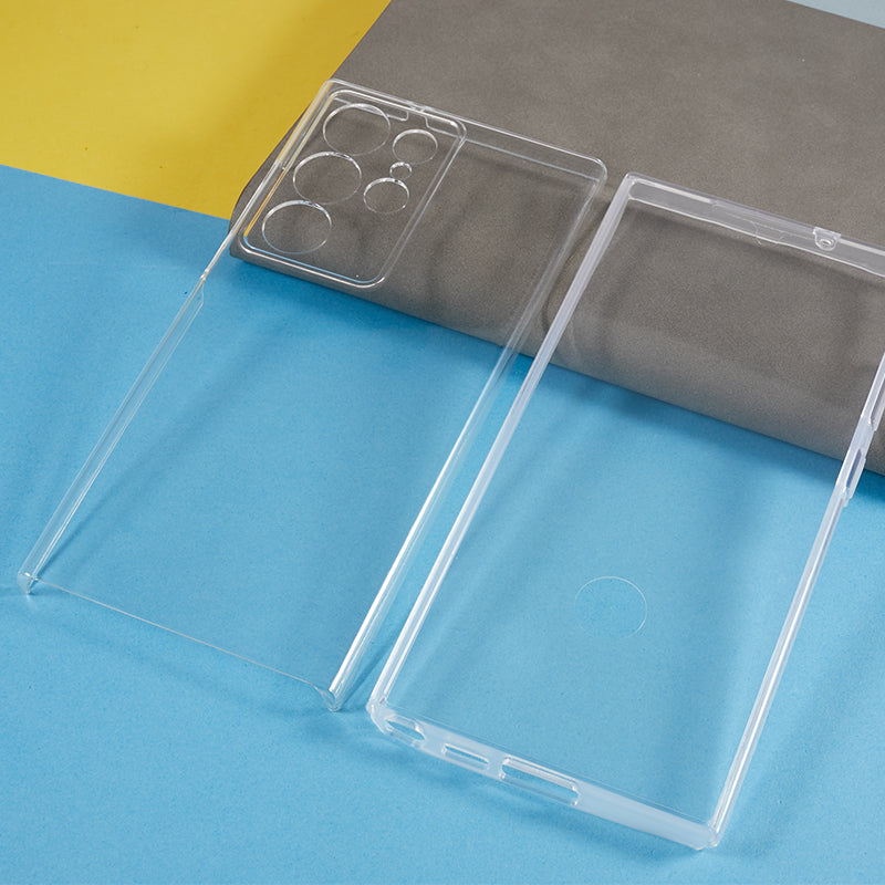 Acrylic + TPU Clear Phone Cover with PET Film All-Around Protection - For Samsung Galaxy S24 Ultra