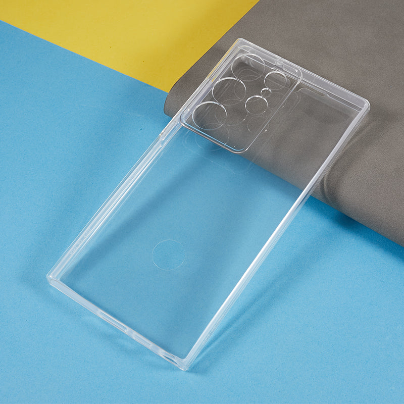 Acrylic + TPU Clear Phone Cover with PET Film All-Around Protection - For Samsung Galaxy S24 Ultra