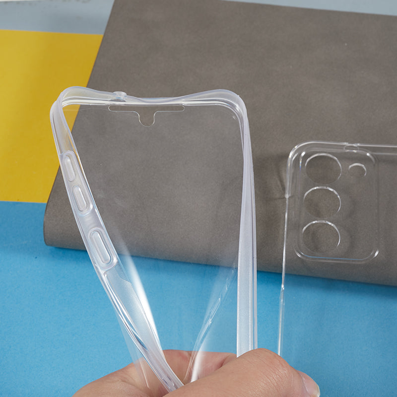 Full-Body Protection Clear Phone Case with Built-in Screen Protector - For Samsung Galaxy S24+