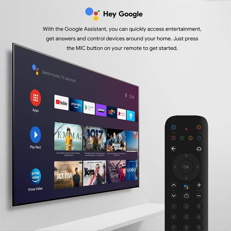 Mecool KT1 DVB S2 Android 10.0 Smart TV Set Top Box (UK Plug) - mosaccessories