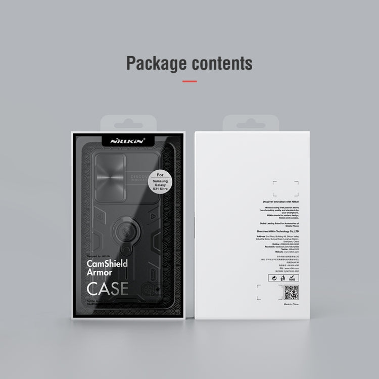 Nillkin CamShield Armor Protective Case - For Samsung Galaxy S21 Ultra - mosaccessories
