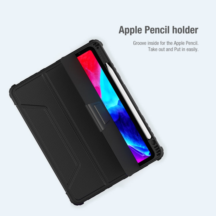 Nillkin Armoured Pro Flip Cover PU Leather Case With Stand & Pen Slot - For iPad Air 10.9" (2022) / (2020) / Pro 11" (2020) - MosAccessories.co.uk