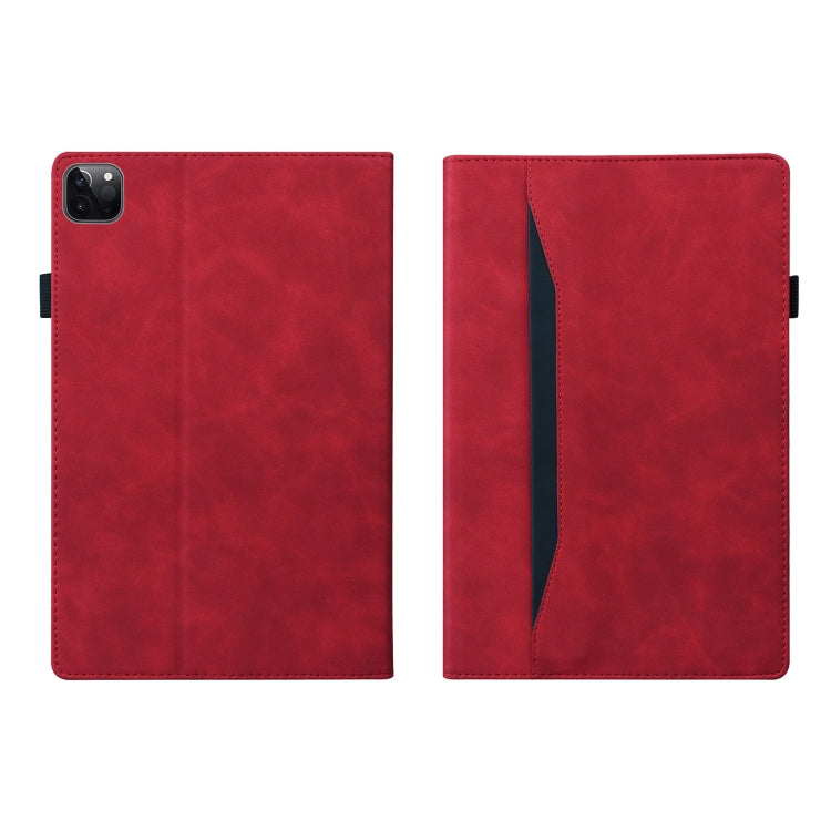 Business Shockproof Horizontal Flip PU Leather Red Tablet Case - For iPad Pro 12.9" (2022) / (2021) / (2020) - MosAccessories.co.uk