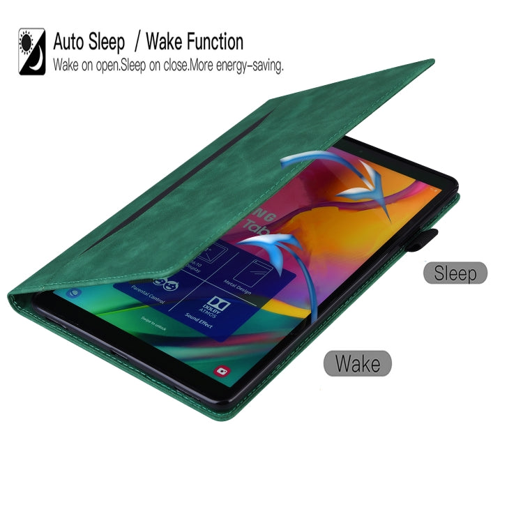 Business Shockproof Horizontal Flip PU Leather Green Tablet Case - For iPad Pro 12.9" (2022) / (2021) / (2020) - MosAccessories.co.uk