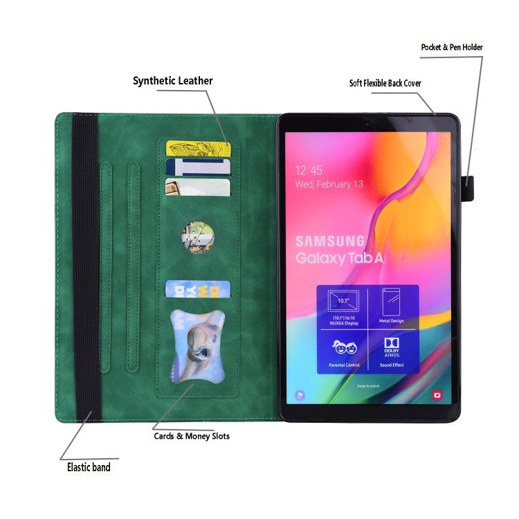 Business Shockproof Horizontal Flip PU Leather Green Tablet Case - For iPad Pro 12.9" (2022) / (2021) / (2020) - MosAccessories.co.uk