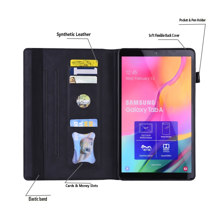 Business Shockproof Horizontal Flip PU Leather Black Tablet Case - For iPad Pro 12.9" (2022) / (2021) / (2020) - MosAccessories.co.uk