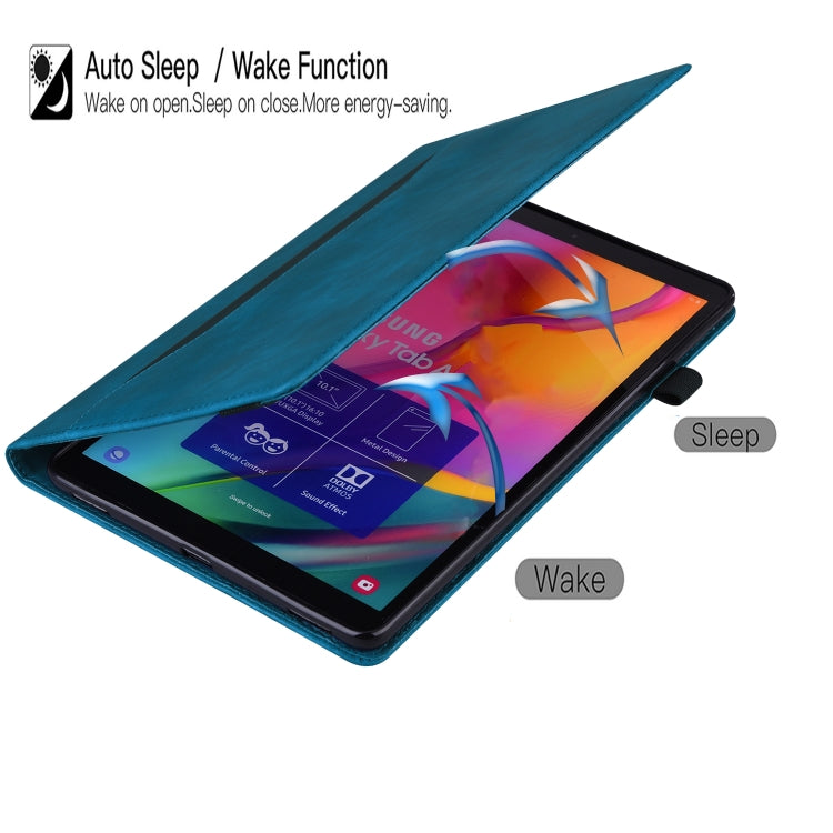 Business Shockproof Horizontal Flip PU Leather Blue Tablet Case - For iPad Pro 12.9" (2022) / (2021) / (2020) - MosAccessories.co.uk