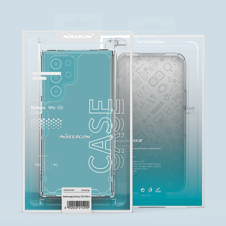 Nillkin Nature Pro TPU + PC Clear Case - For Samsung Galaxy S22 Ultra - mosaccessories