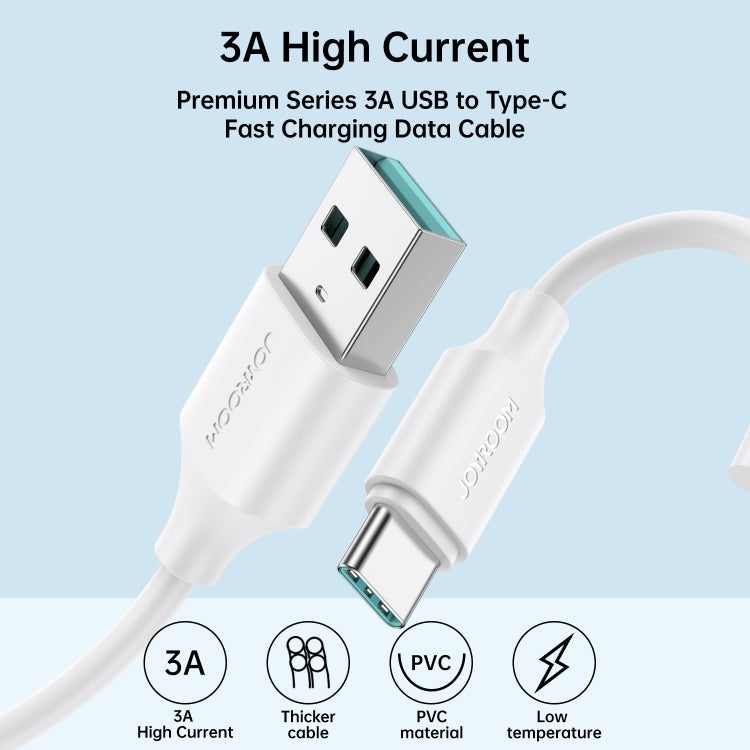 JOYROOM S-UC027A9 3A USB-A to USB-C Fast Charging Data Cable 2m - mosaccessories