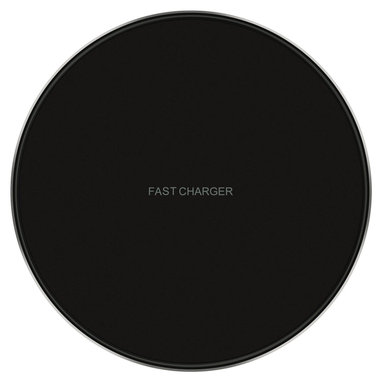 Ulefone UF005 15W Round Fast Charging Black Qi Wireless Charger Pad - MosAccessories.co.uk